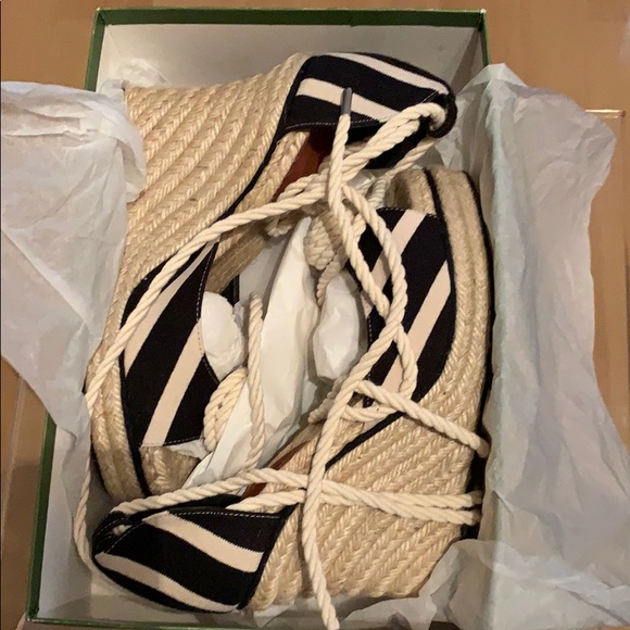 New Kate Spade Lace Up Espadrilles - Picture 7 of 7